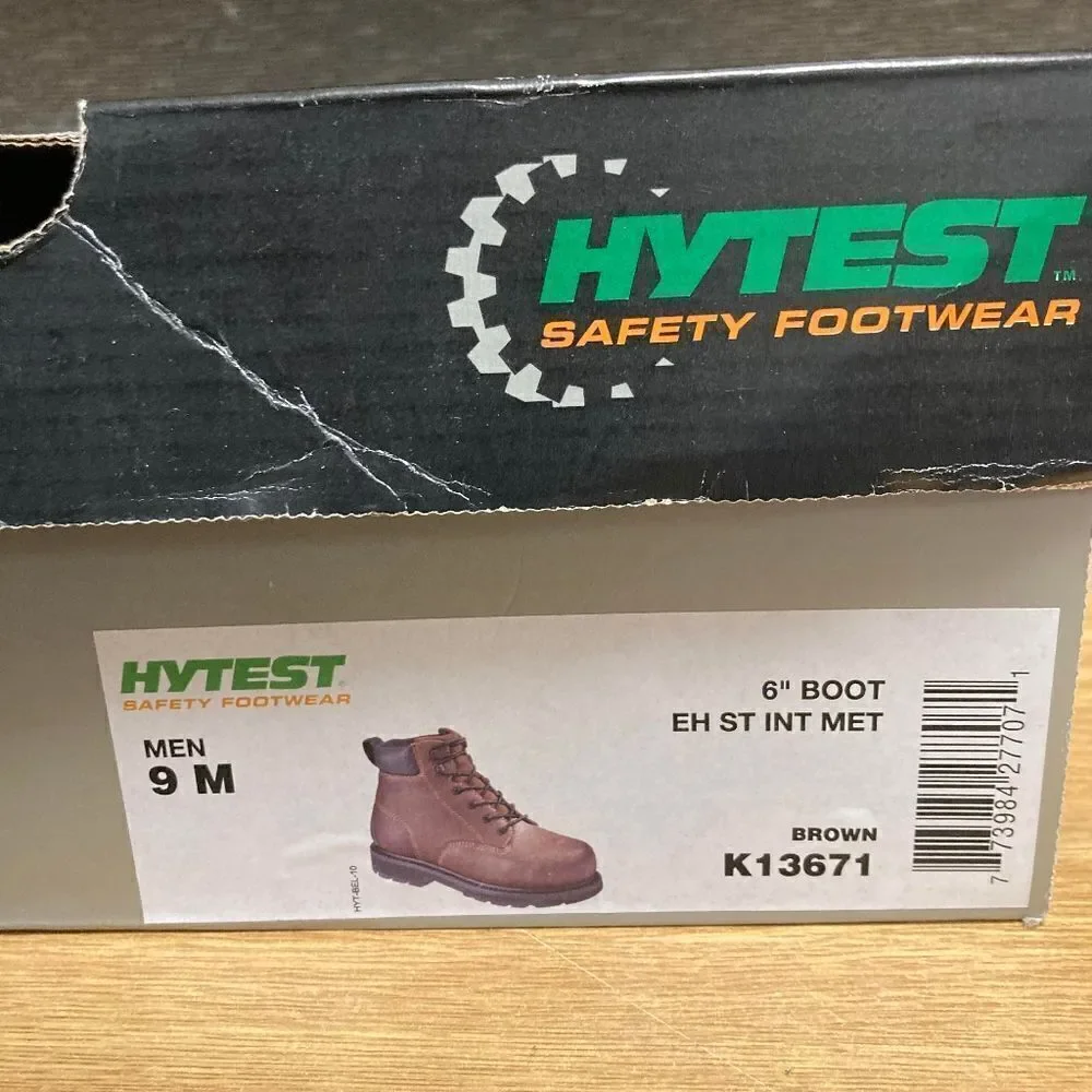 Hytest Men's Internal Contour Safety Boots - Brown